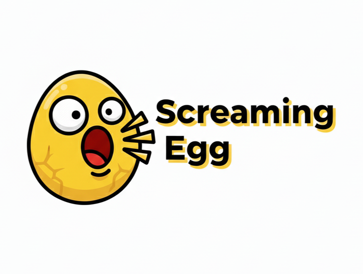 screaming egg logo